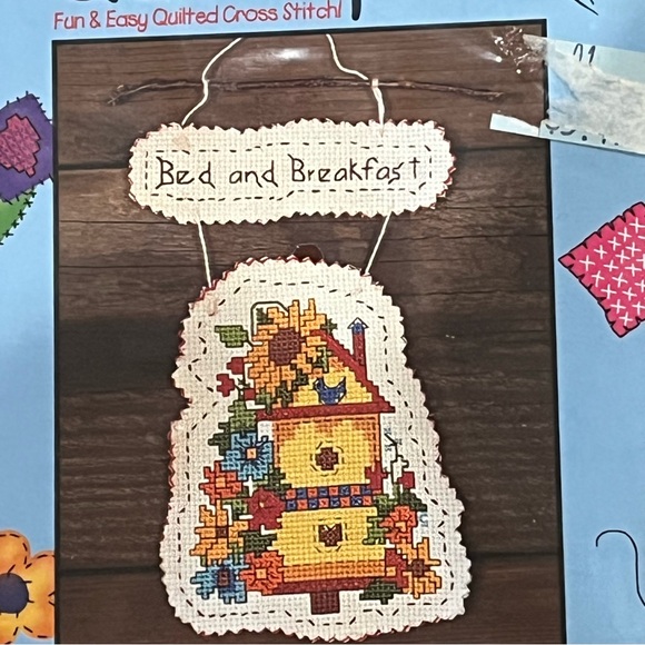 NWT Quilt Ups Bed & Breakfast Quilted Counted Cross Stitch Kit - Picture 5 of 13